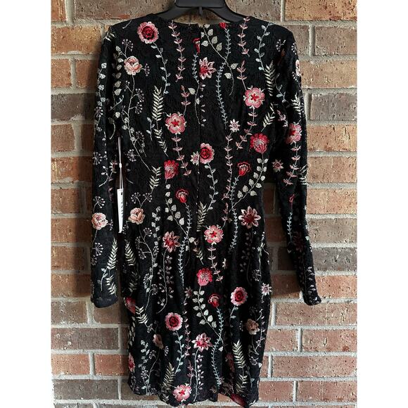 Siena Lace Floral Long Sleeve Dress Size 8 - Picture 2 of 4